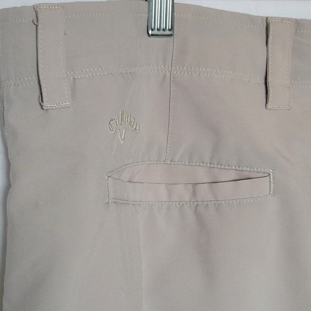 Callaway Men's Stretch Performance Golf Shorts in Pearl Khaki Mens: XL - Picture 6 of 11